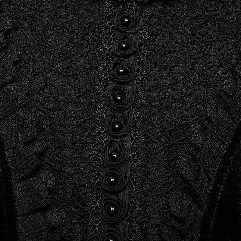 WQ-661LQF Gothic Daily velvet Dress - Image 5