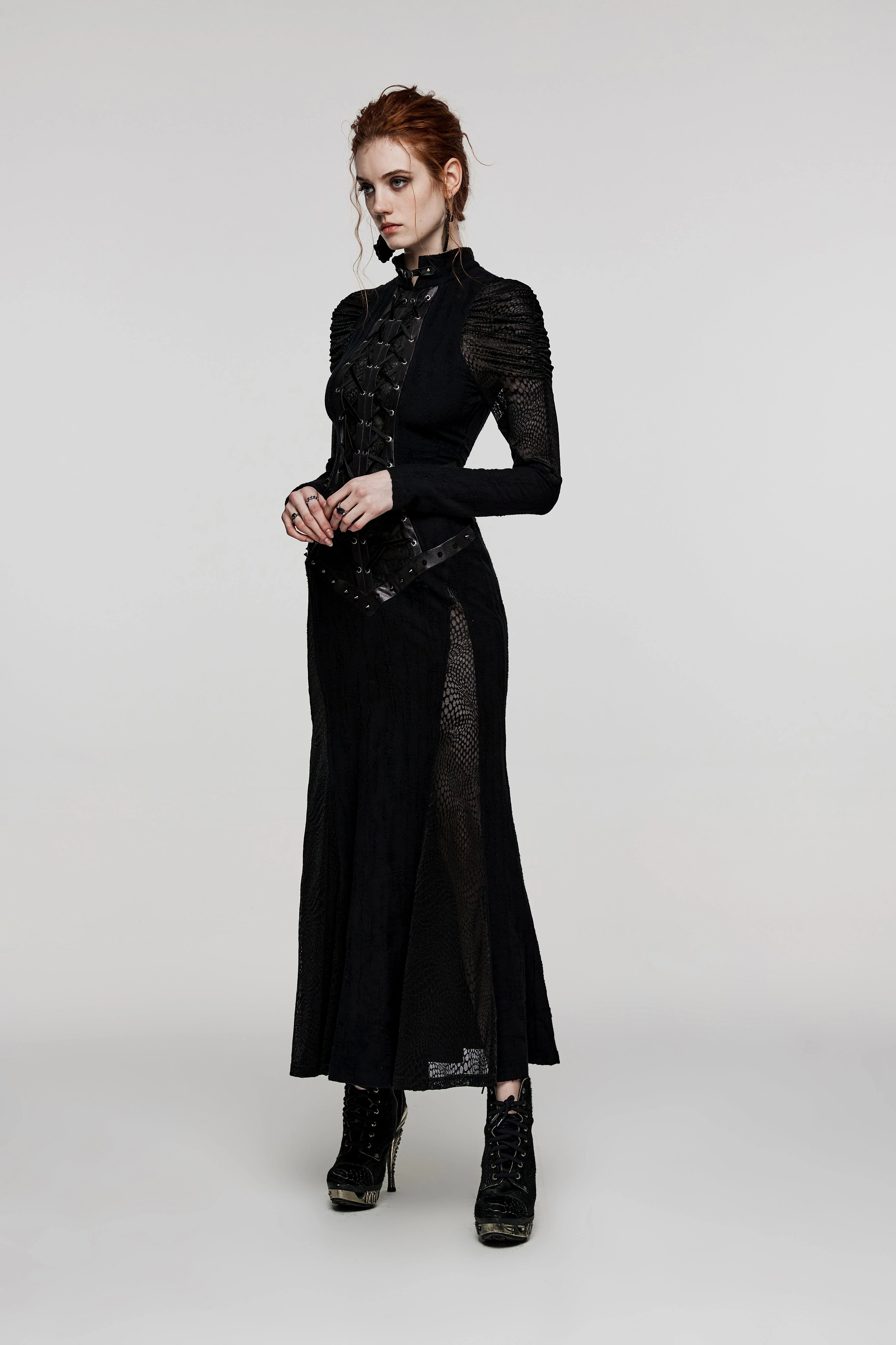 WQ-653LQF Gothic decadent sexy dress - Image 3