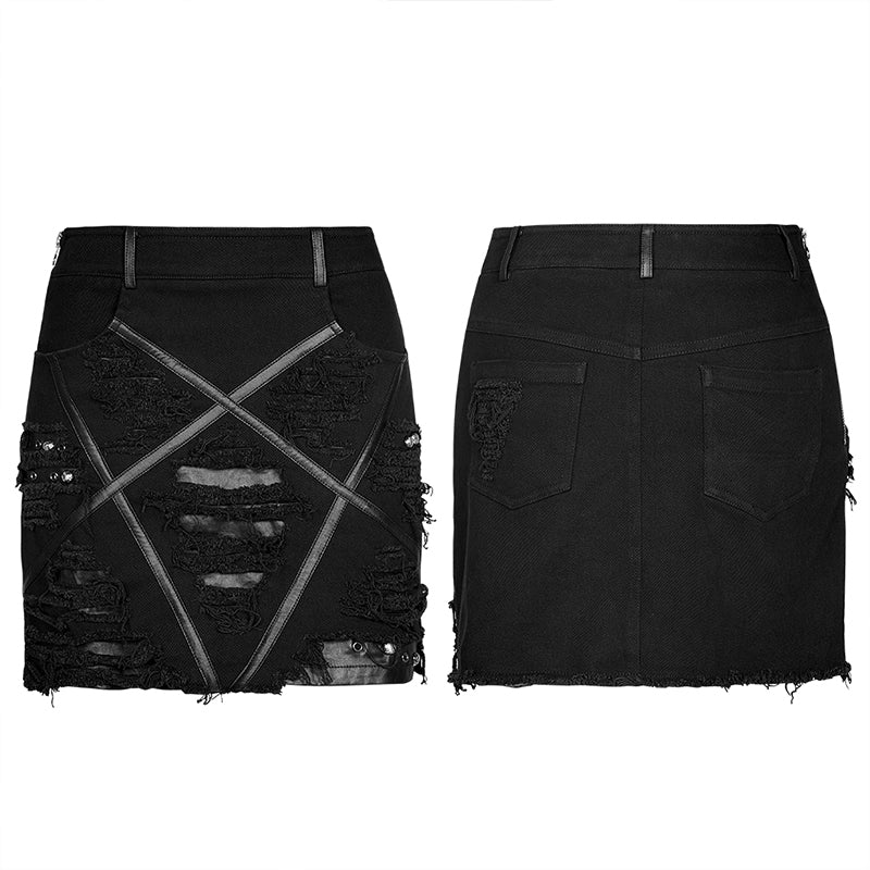 WQ-537BQF Gothic decadent womens skirt - Image 4