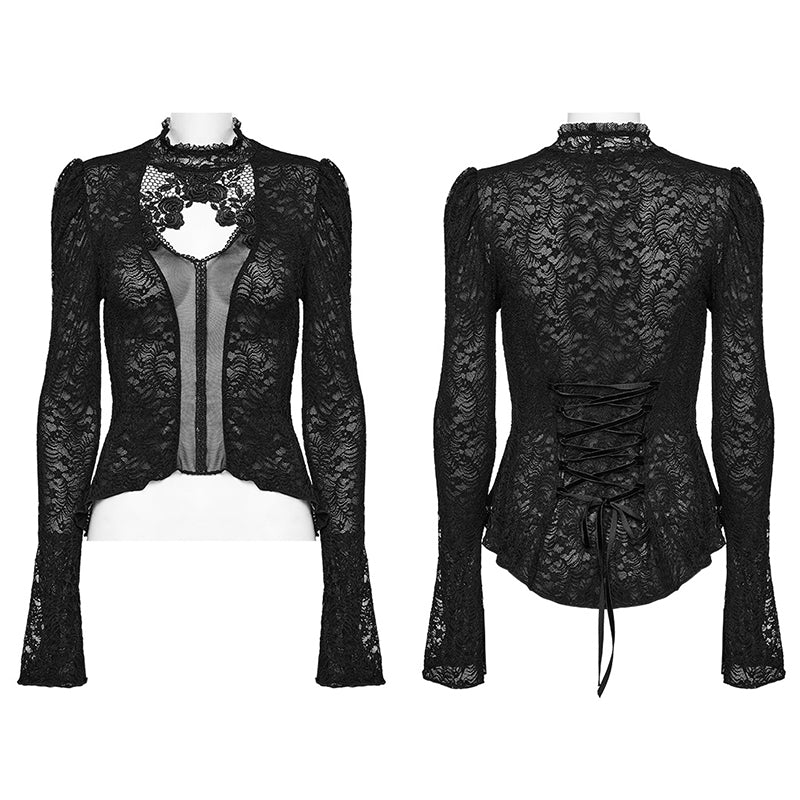 WT-809TCF Gothic Delicate standing collar Shirt - Image 4
