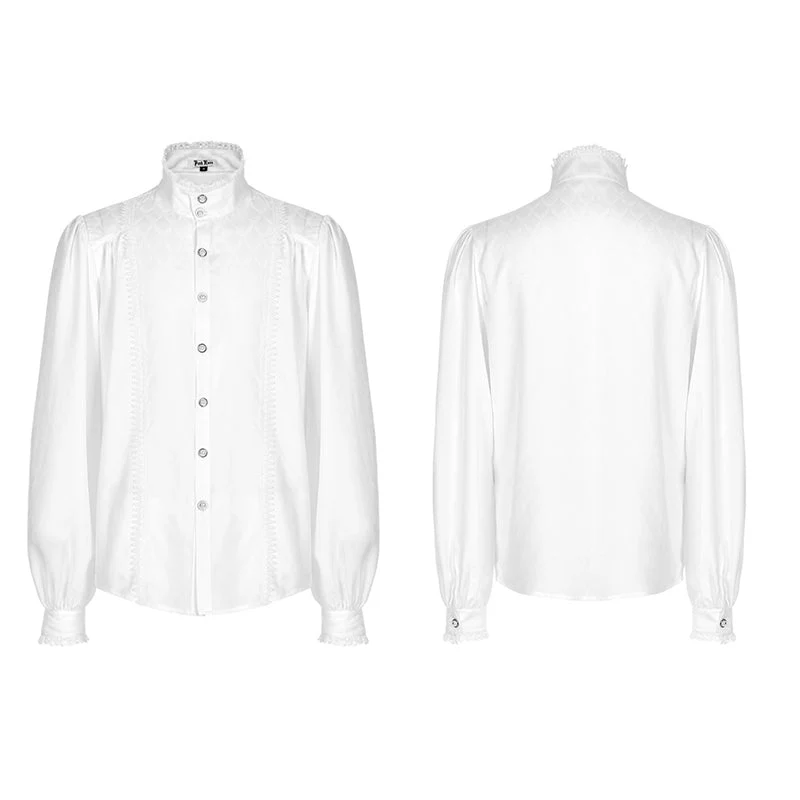 WY-1409CCM Gothic Dragon scale jacquard shirt - Image 4