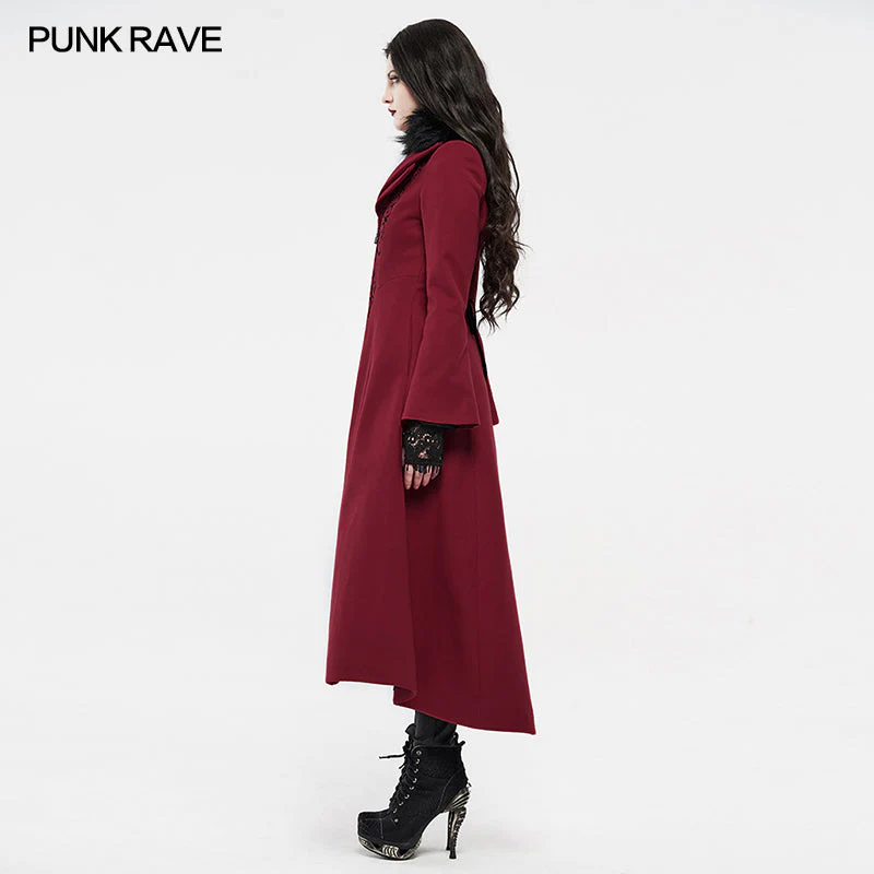 WY-1214LCF gothic embroideredlong coat - Image 3