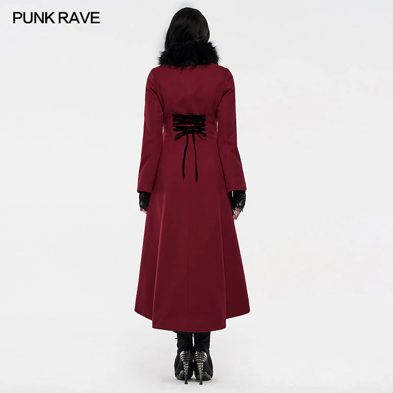 WY-1214LCF gothic embroideredlong coat - Image 4