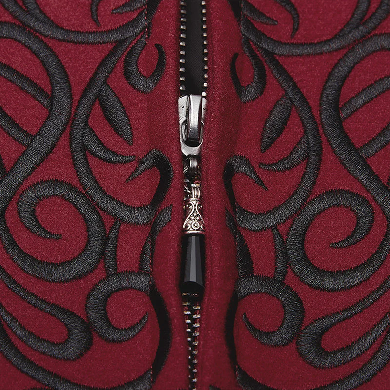 WY-1214LCF gothic embroideredlong coat - Image 6