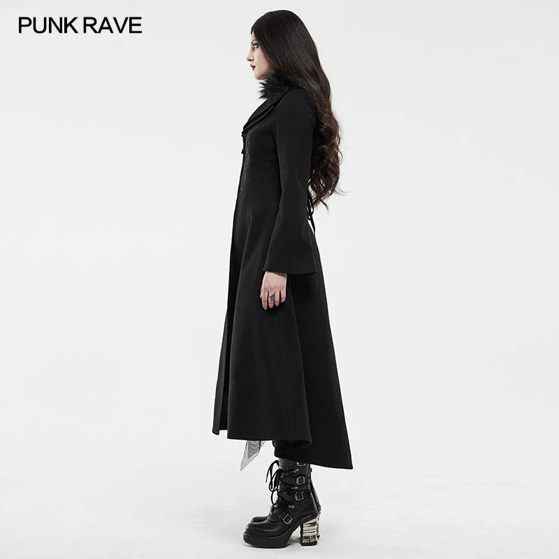 WY-1214LCF gothic embroideredlong coat - Image 8