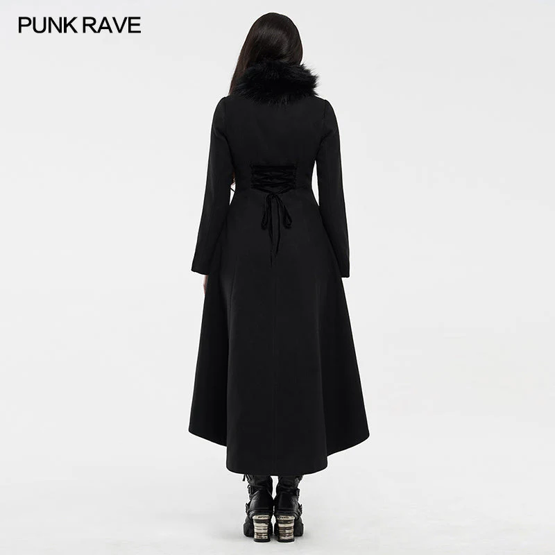 WY-1214LCF gothic embroideredlong coat - Image 9