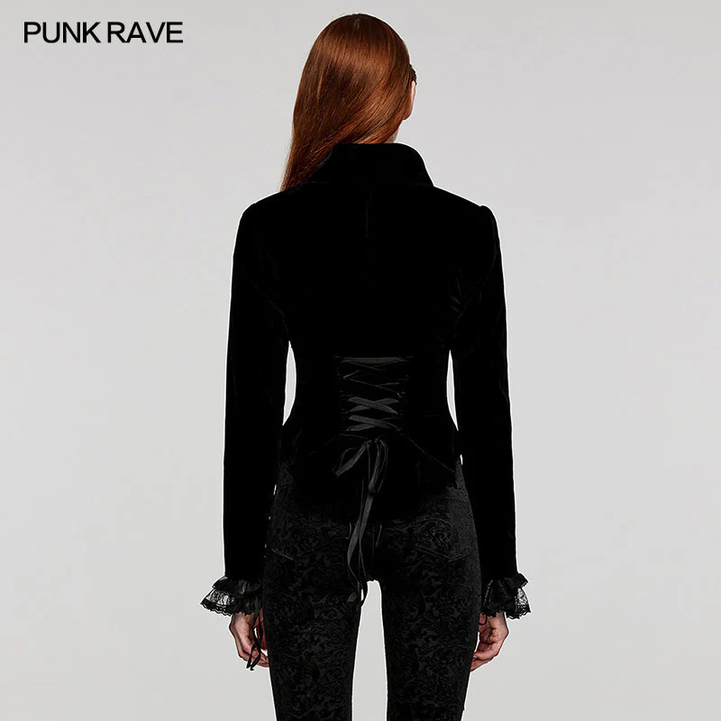 WY-1535DQF Gothic Fake two-piece jacket - Image 3