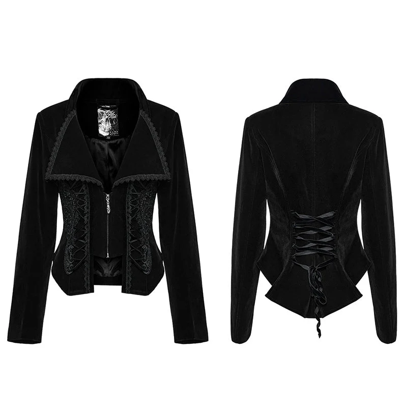 WY-1535DQF Gothic Fake two-piece jacket - Image 4