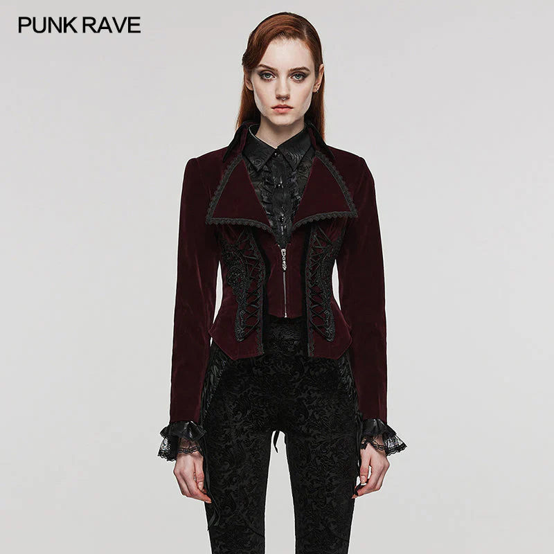 WY-1535DQF Gothic Fake two-piece jacket - Image 6