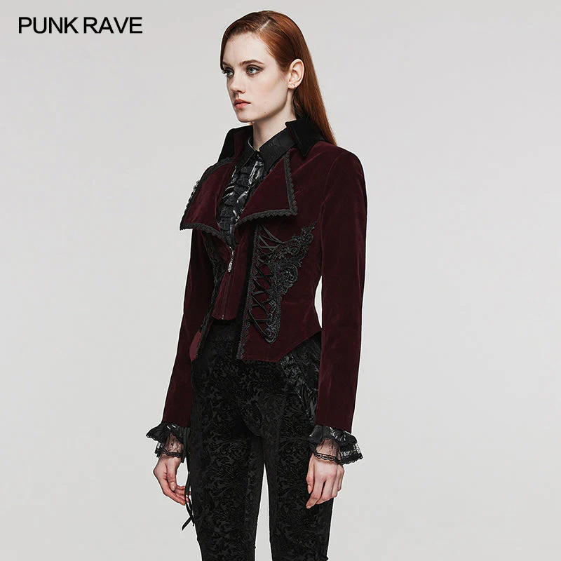 WY-1535DQF Gothic Fake two-piece jacket - Image 7