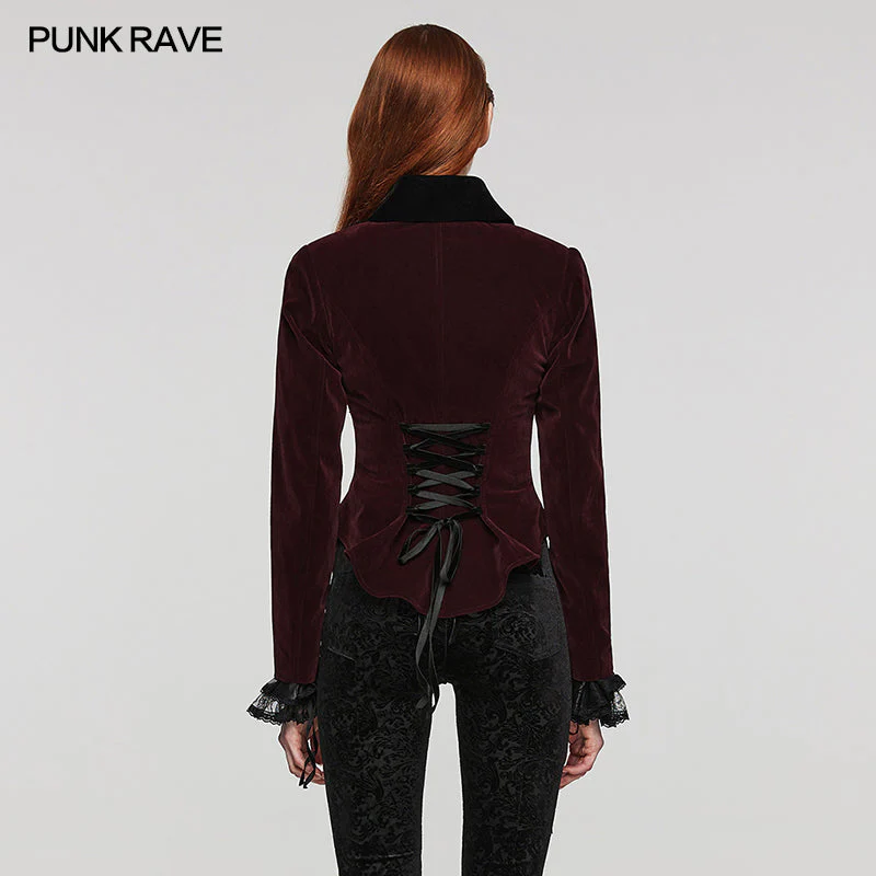 WY-1535DQF Gothic Fake two-piece jacket - Image 8