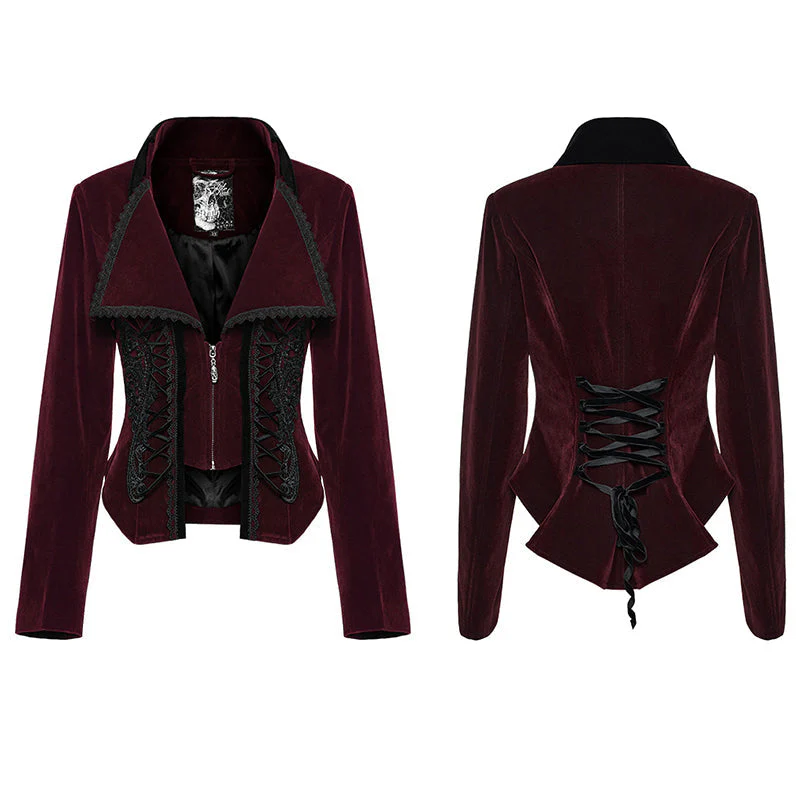 WY-1535DQF Gothic Fake two-piece jacket - Image 9