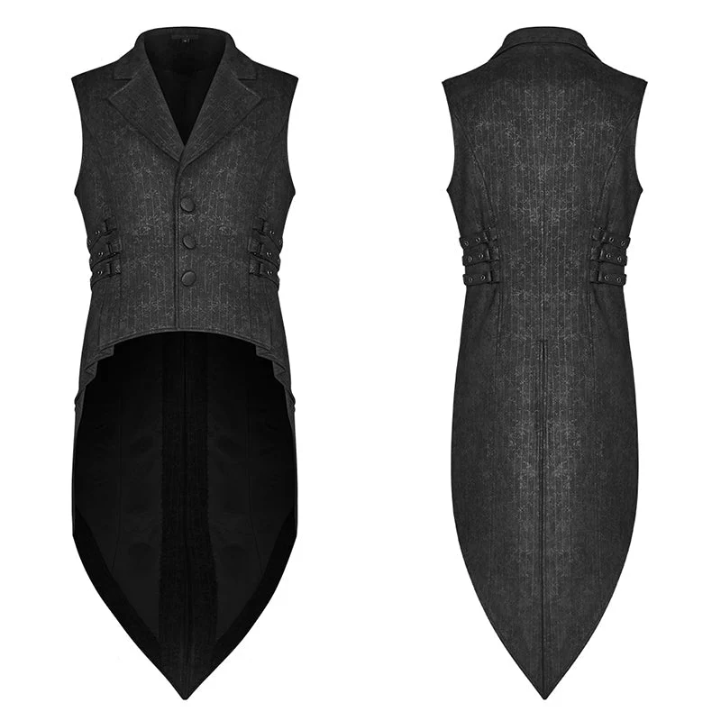 WY-1082MJM Gothic Floral Swallow-tailed Waistcoat - Image 3