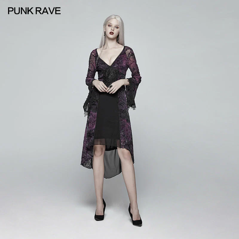 OQ-388 Gothic Goddess Classical Mid-length Dress - Image 3