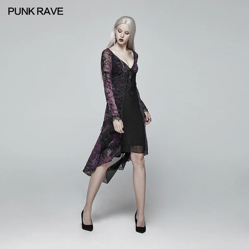 OQ-388 Gothic Goddess Classical Mid-length Dress - Image 7