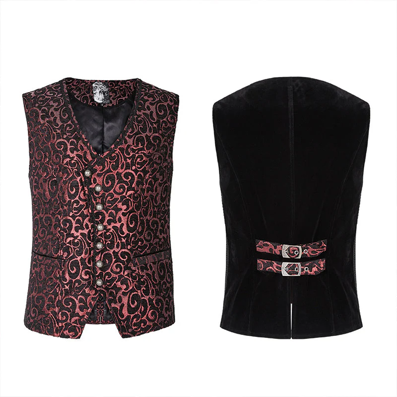 WY-1244MJM Gothic Gorgeous Jacquard Vest - Image 7