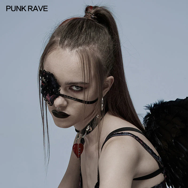 WS-489FSF Gothic heart eye mask - Image 2