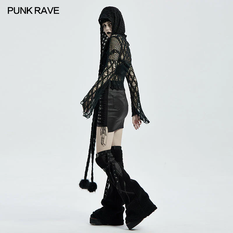 WS-448WJF Gothic hooded scarf - Image 3