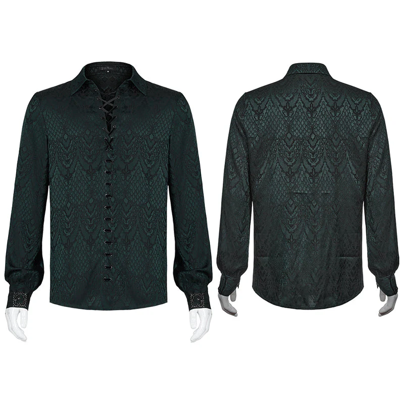 WY-1279CCM Gothic jacquard shirt - Image 13