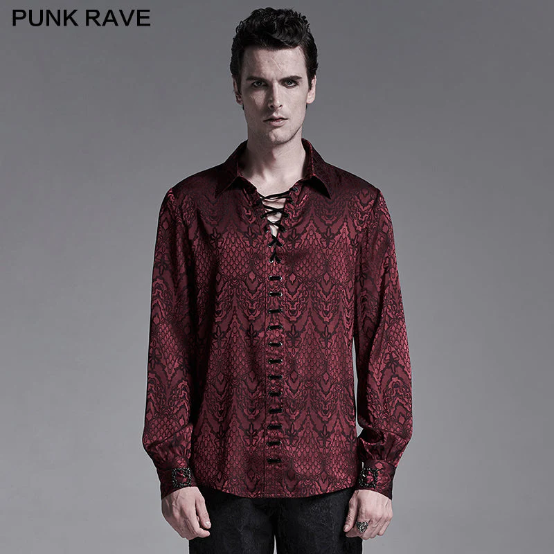WY-1279CCM Gothic jacquard shirt - Image 6
