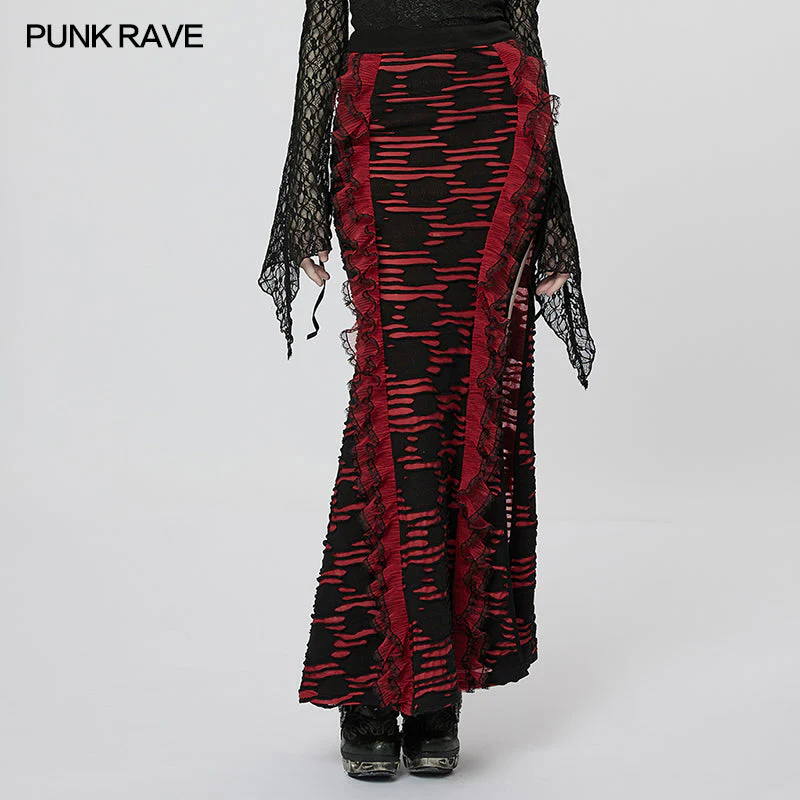 WQ-609DQF Gothic Jacquard Skirt - Image 6