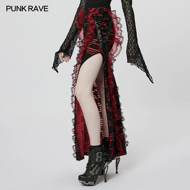 WQ-609DQF Gothic Jacquard Skirt - Image 7