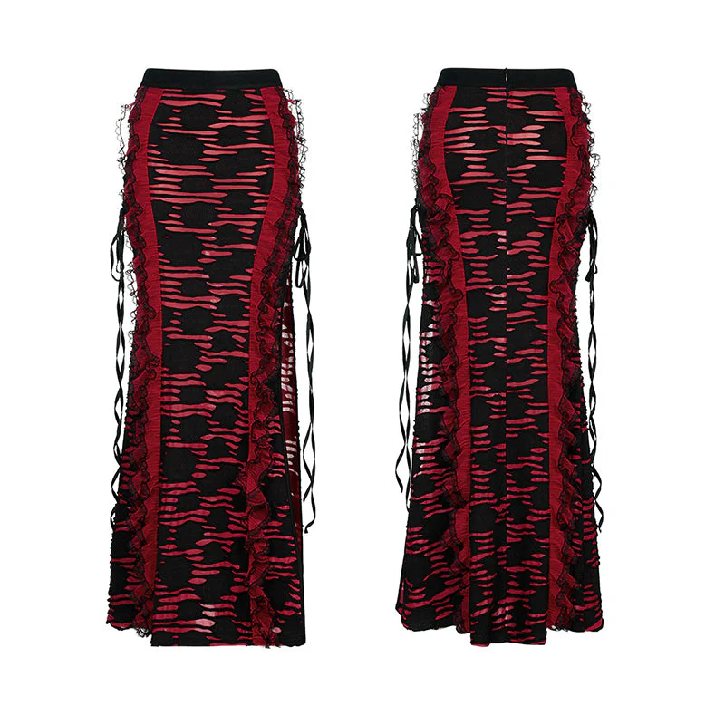 WQ-609DQF Gothic Jacquard Skirt - Image 9