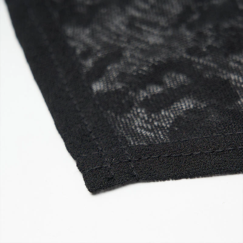 WS-414KZF Gothic jacquard triangular face kerchief - Image 4