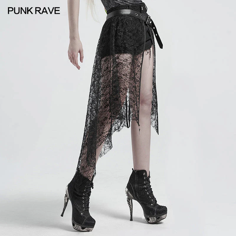 WS-408YDF Gothic lace mesh belt - Image 2