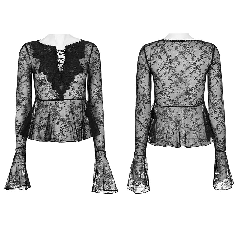 WT-719TCF Gothic light lace T-shirt - Image 4