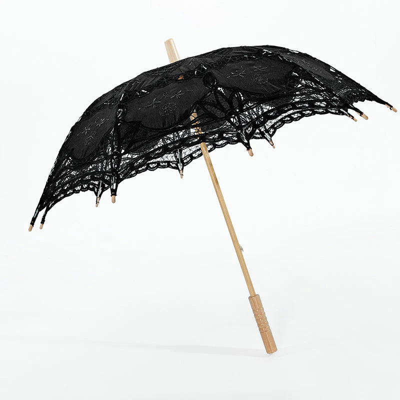 WS-549QTF Gothic cotton lace umbrella - Image 4