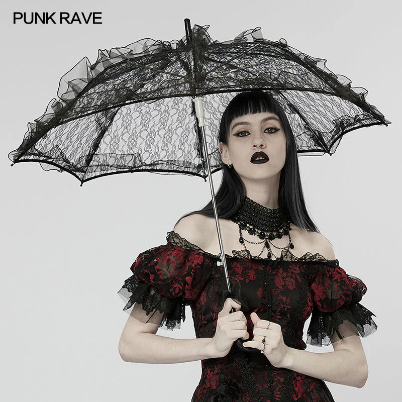 WS-548QTF Gothic light lace umbrella
