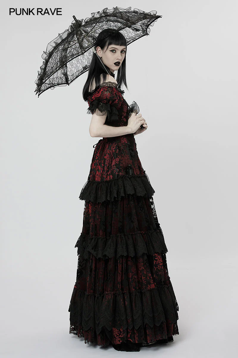 WS-548QTF Gothic light lace umbrella - Image 4