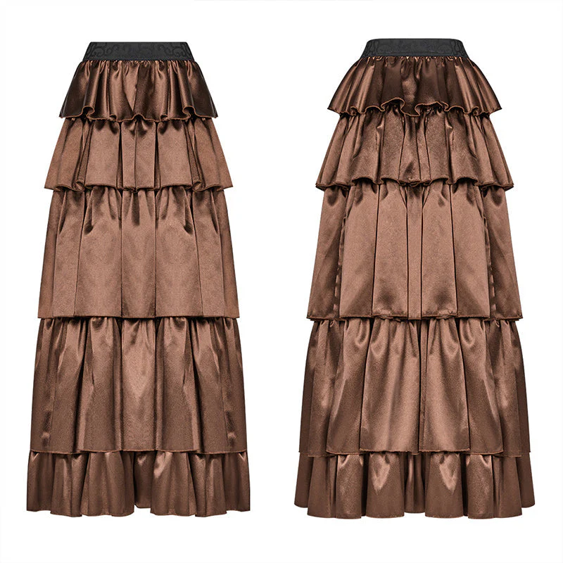 WQ-428 Gothic Multi Layered Dress With Elastic Band - Image 10