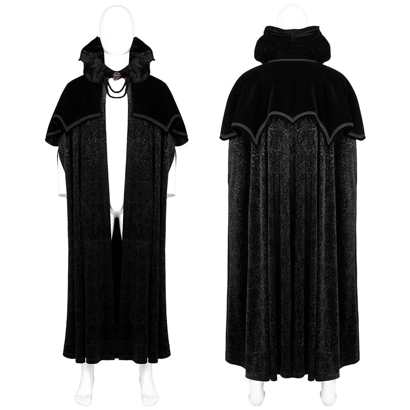 WY-1378DPM Gothic noble night Cloak - Image 4