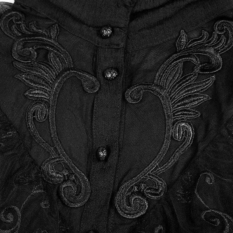 WY-830 Gothic Phoenix Tail Three-Quarter Sleeves Shirt For Women - Image 5