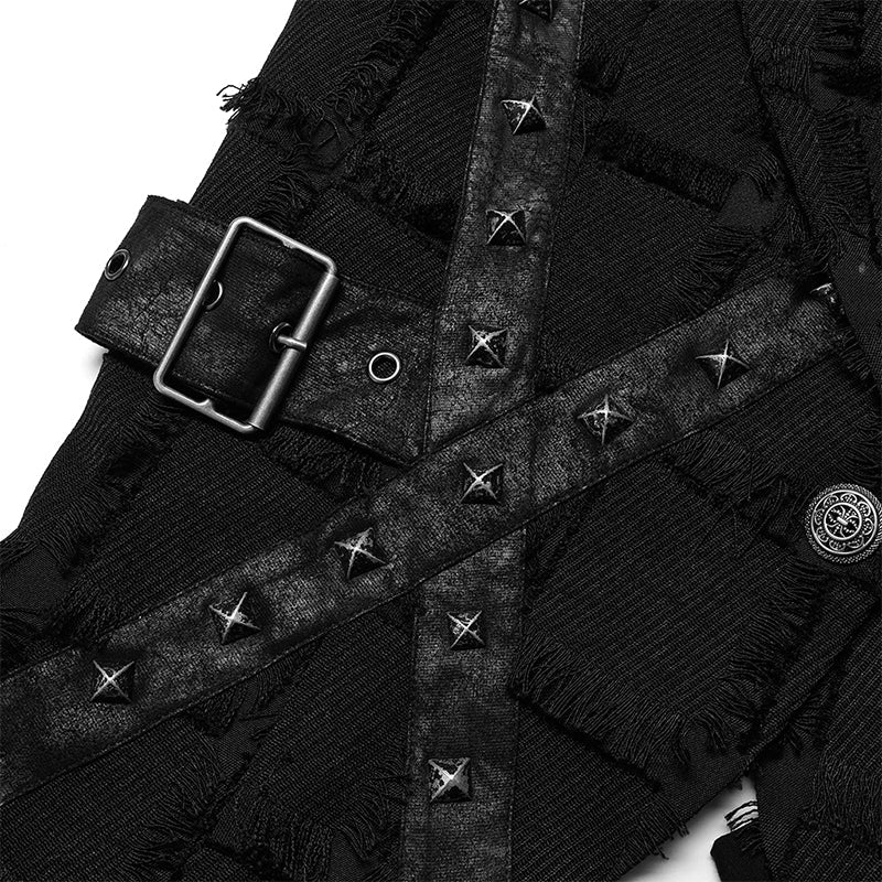 WY-1377MJM Gothic asymmetric vest - Image 5