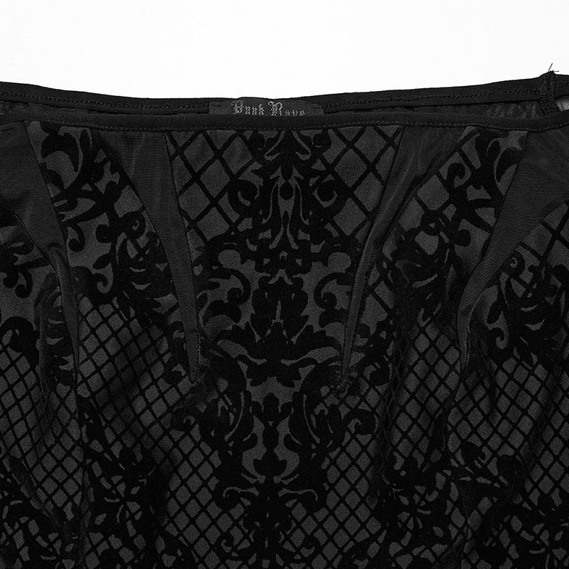 WQ-651LQF Gothic Sexy Split Dress - Image 5