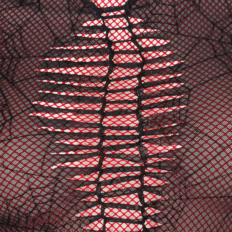 WT-695TCF Gothic spider web printting perspective T-shirt - Image 10