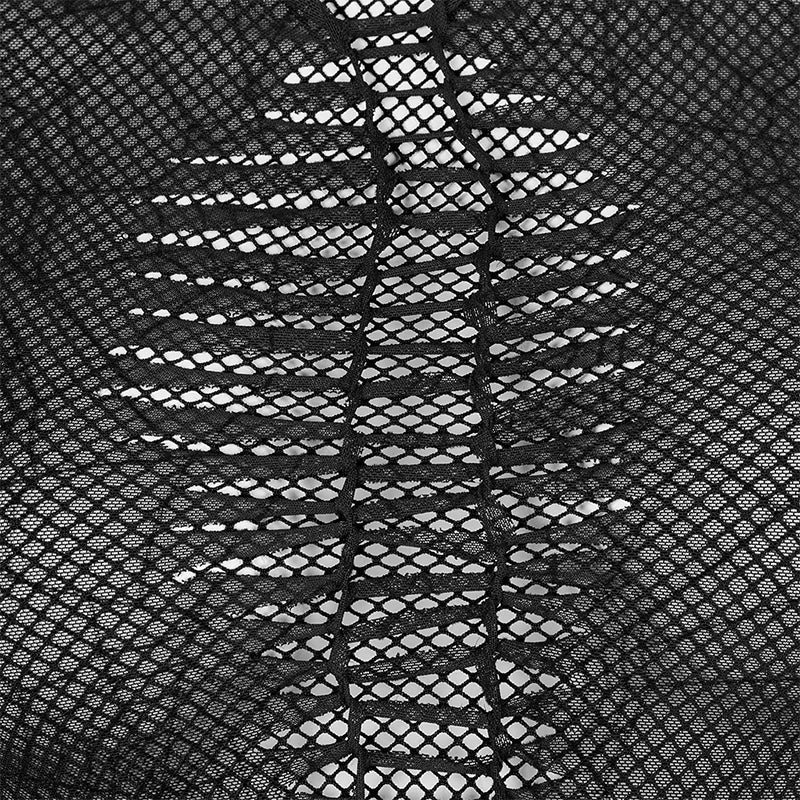 WT-695TCF Gothic spider web printting perspective T-shirt - Image 5