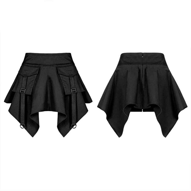 OPQ-603BQF Gothic stitching dark mini skirt - Image 5