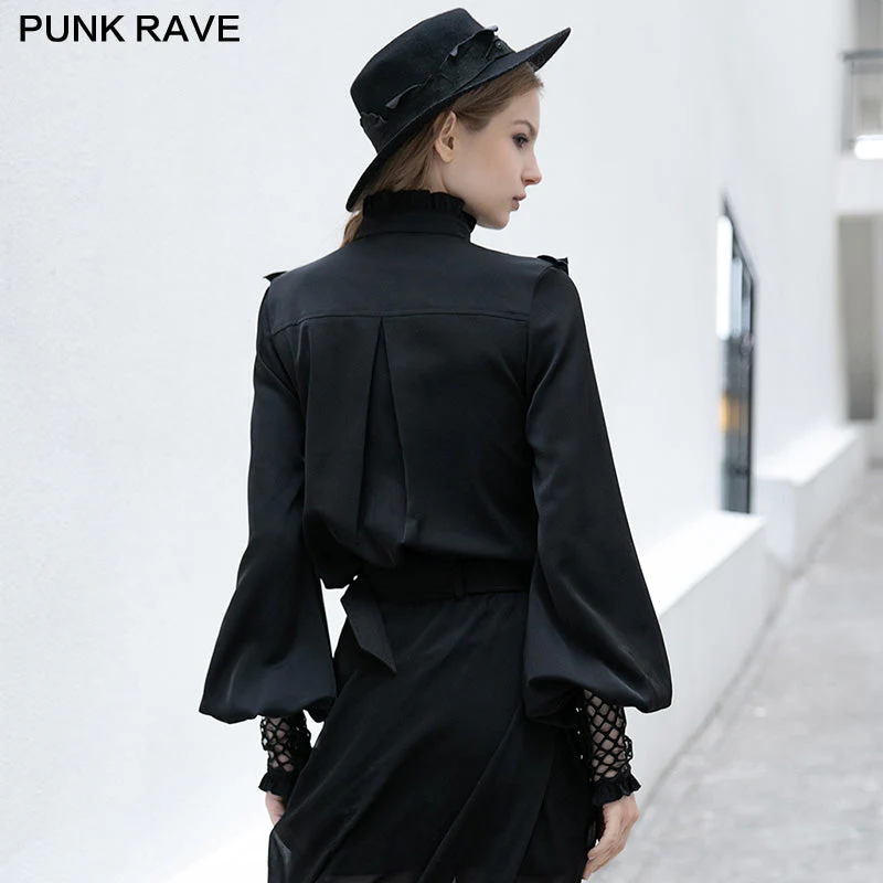 OPY-460CCF Gothic style mesh chiffon shirt - Image 3