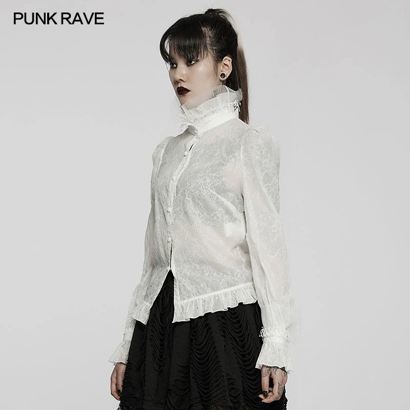 WY-1391CCF Gothic texture delicate blouse - Image 7