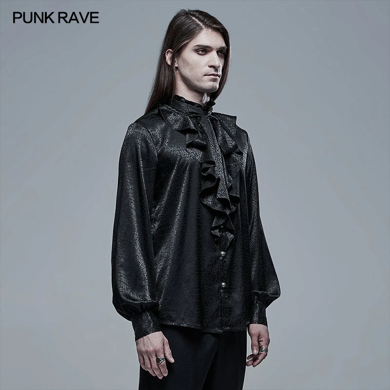 WY-1327CCM Gothic Vampire Count Long Sleeve Shirt - Image 2