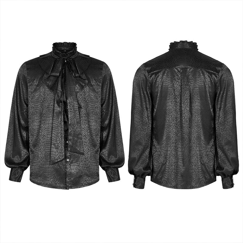 WY-1327CCM Gothic Vampire Count Long Sleeve Shirt - Image 4