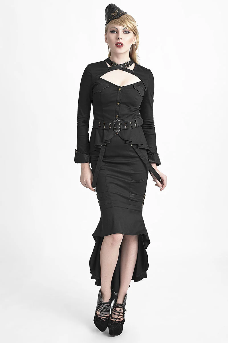 Y-623 Green Military Style Lolita Dresses With Long Sleeves - Image 16
