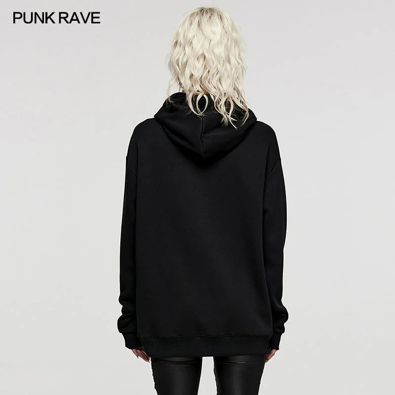 WT-839WYF Hand-stitched Goth Hoodie - Image 3