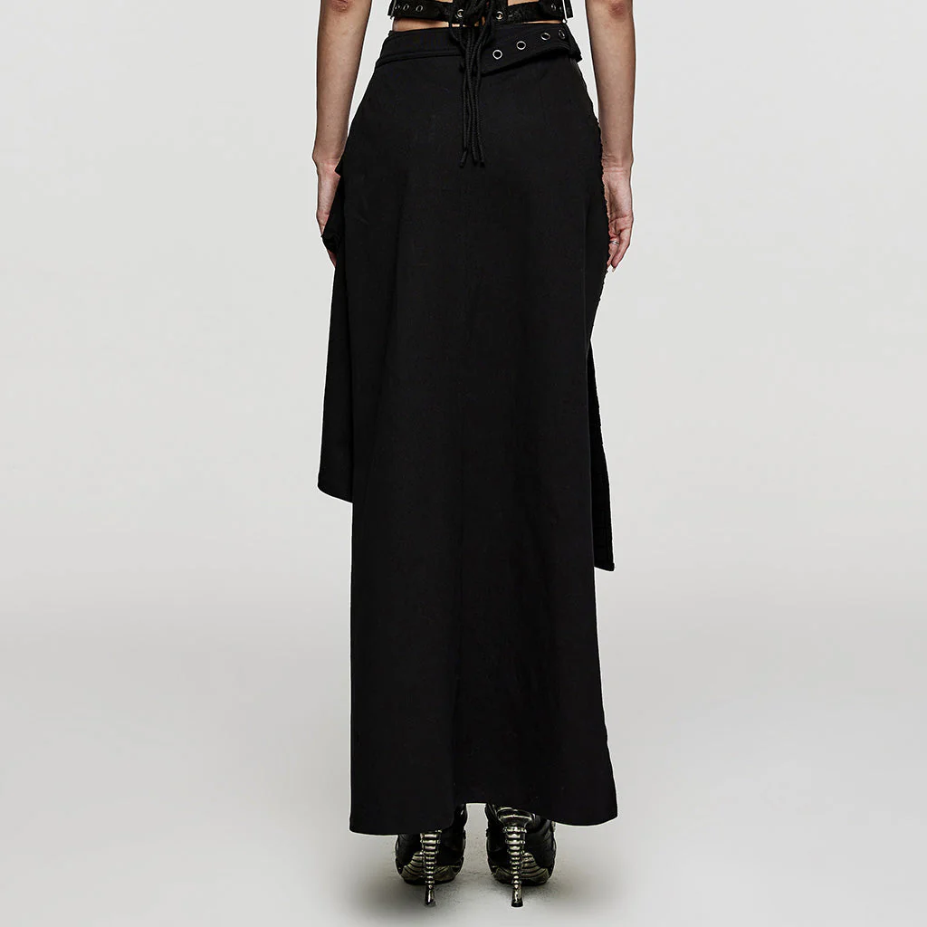 WQ-467BQF Heavy Metal Denim Skirt - Image 5