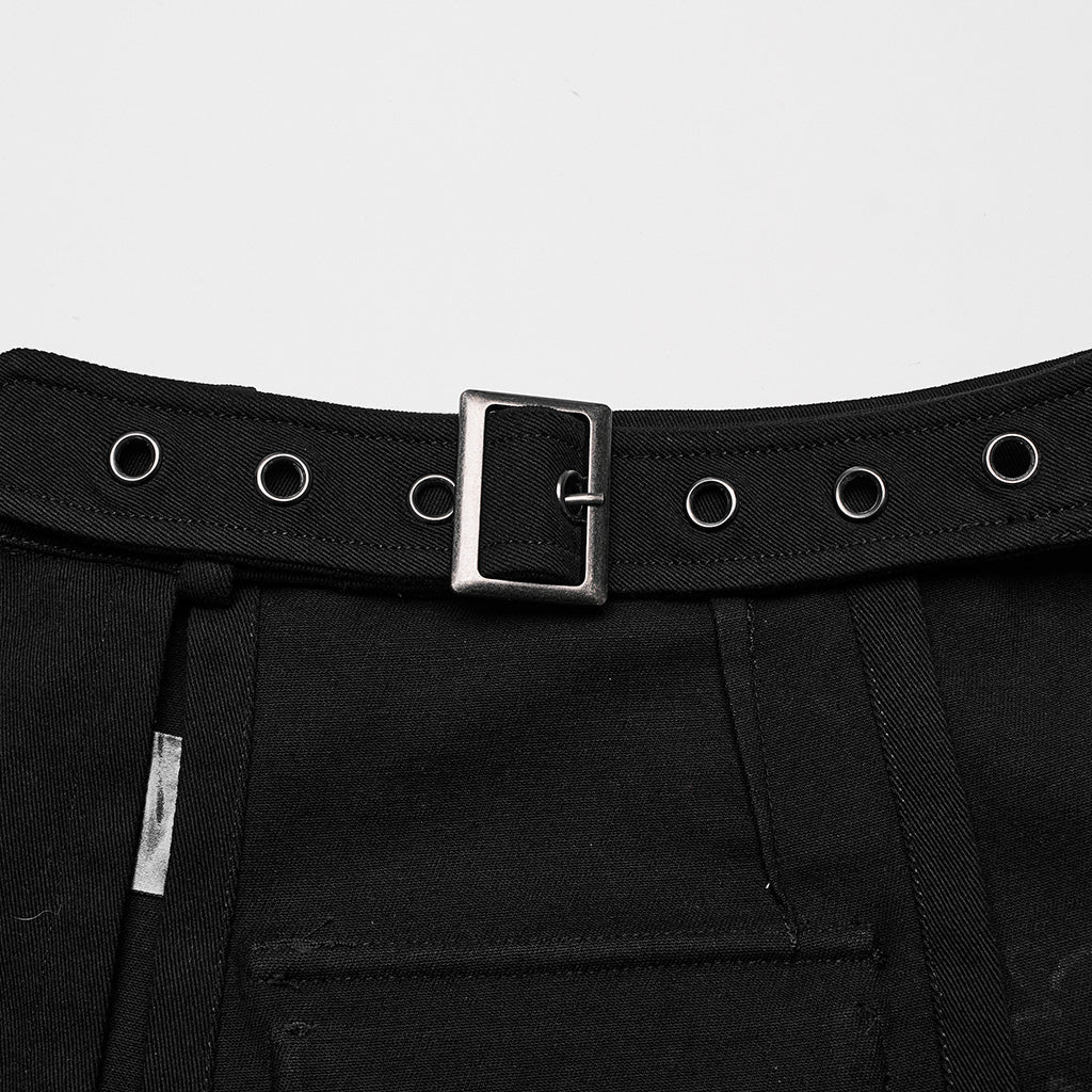 WQ-467BQF Heavy Metal Denim Skirt - Image 7