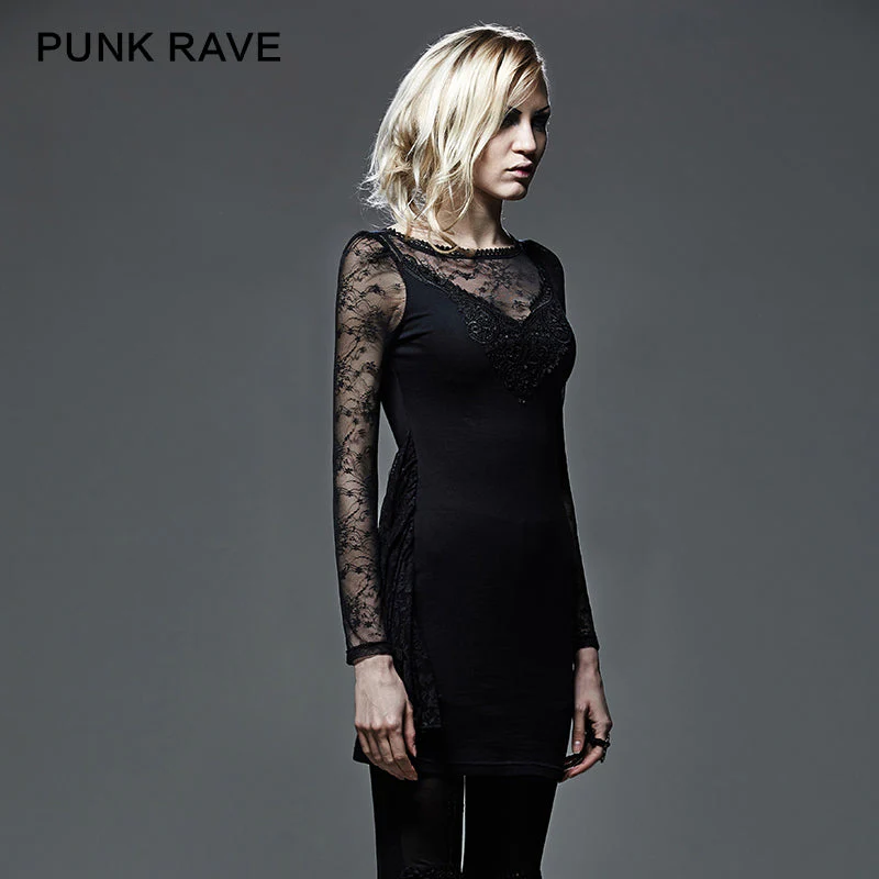Q-261 High Quality Sexy Expensive Young Ladies Evening Gothic Dresses - Image 3